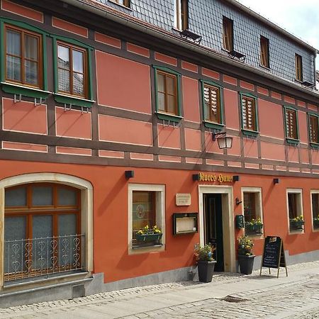 Gasthaus& Pension Zum Roten Haus Bad Schandau Exteriör bild